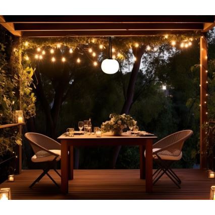 LED dæmpbar genopladelig udendørslampe VENEZIA LED/1,5W/5V 2500K IP54 2600 mAh sort