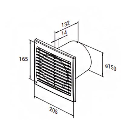 Ventilator 150 S AXIAL 9301