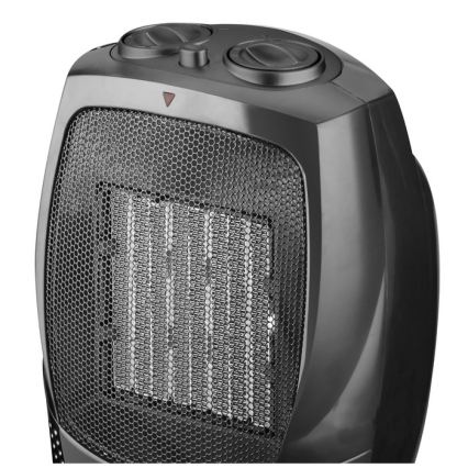 Ventilator med keramisk varmeelement RIN 1500W/230V sort