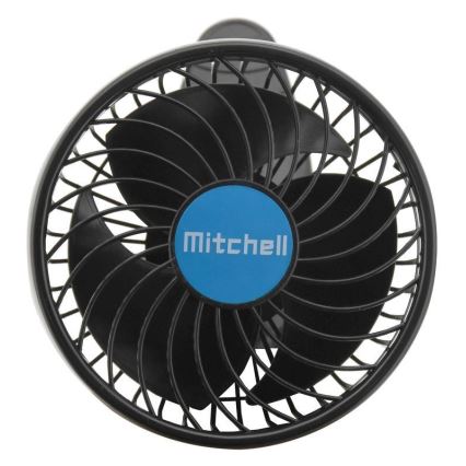 Ventilator med klemme USB 4W/5V sort