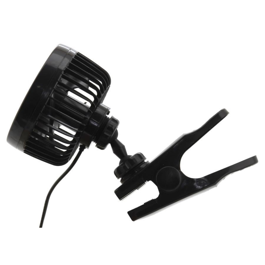 Ventilator med klemme USB 4W/5V sort