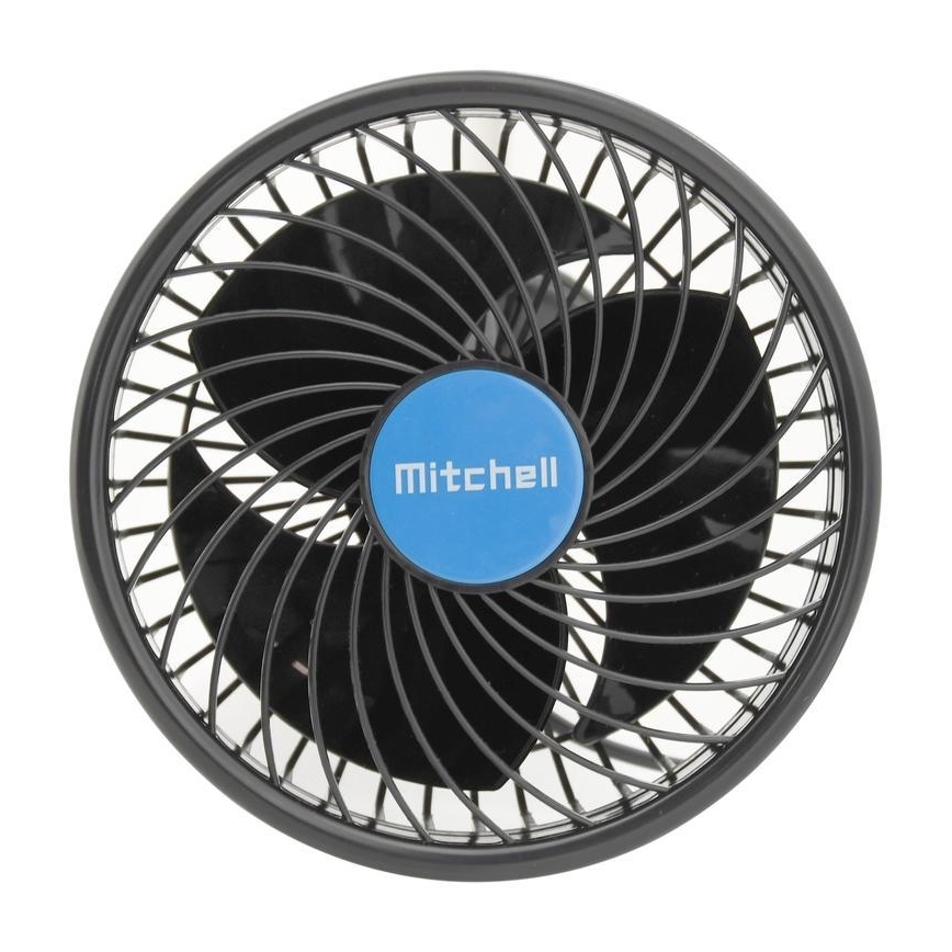 Ventilator med sugekop til bil 9W/12V sort