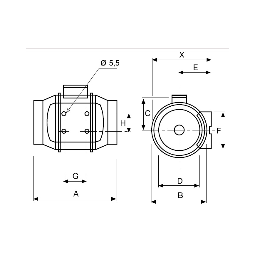 Ventilator TD-250/100 24W/230V