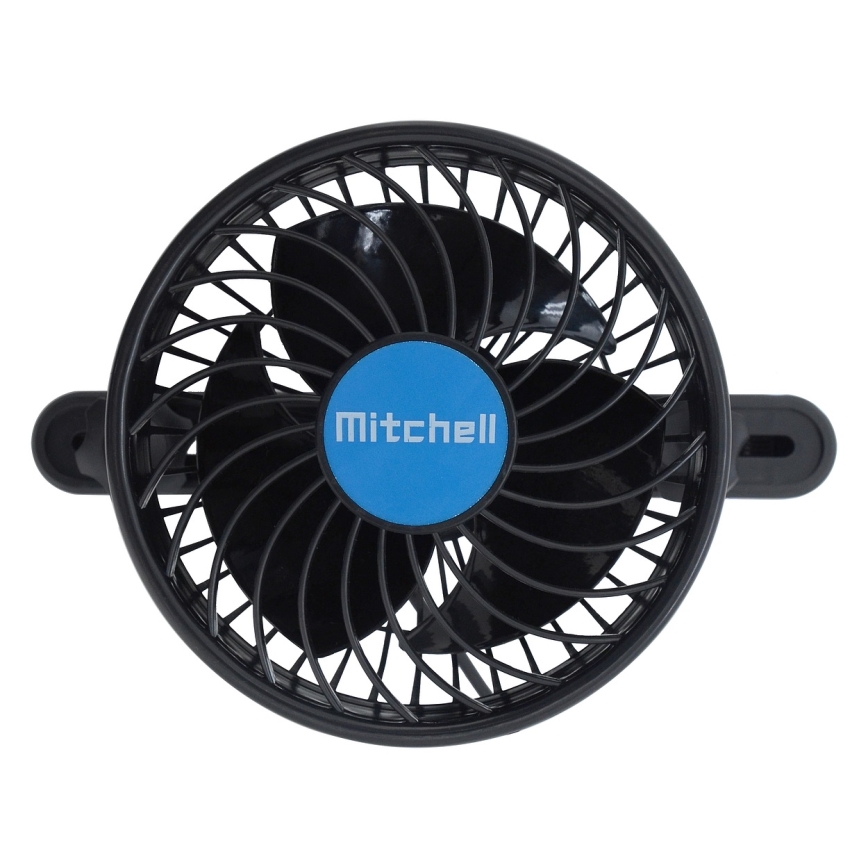 Ventilator til nakkestøtte i bil 4W/12V sort