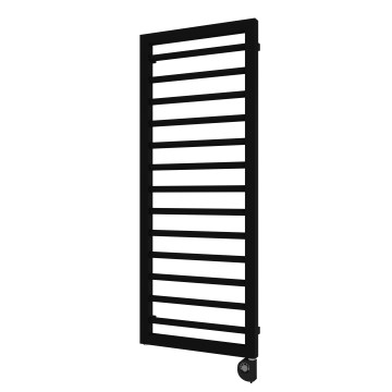Vertaduro - ADEL badeværelsesradiator med termostat, 600 W, 128 x 50 cm, sort
