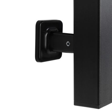 Vertaduro - Elektrisk håndklædetørrer med termostat DOR 155W/230V 80x48 cm IP44 sort venstre