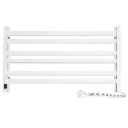Vertaduro - Elektrisk håndklædetørrer med termostat AVA 181W/230V 50x90 cm IP44 hvid, højre