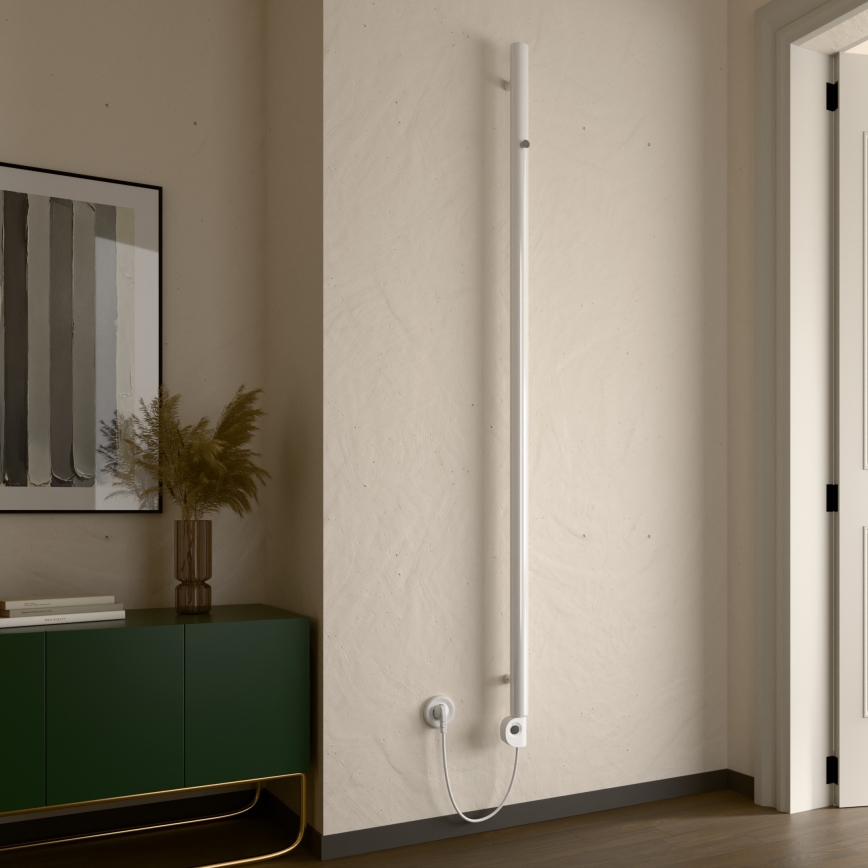 Vertaduro - Badeværelsesradiator med termostat ERDA 400W 180x5 cm hvid