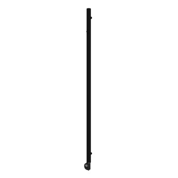 Vertaduro - Badeværelsesradiator med termostat ERDA 400W 180x5 cm sort