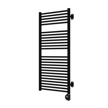 Vertaduro - Badeværelsesradiator med termostat MEG 600W 118x50 cm sort