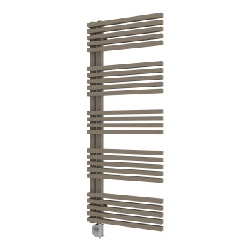 Vertaduro - Badeværelsesradiator med termostat MICHELLE 600W 129x50 cm taupe