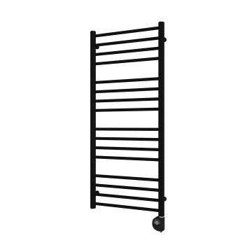 Vertaduro - Badeværelsesradiator med termostat SIMONE, 400 W, 114 x 50 cm, sort