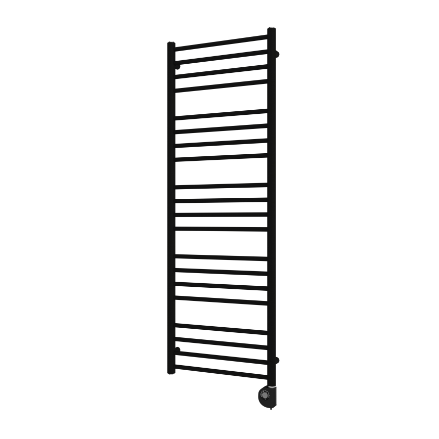 Vertaduro - Badeværelsesradiator med termostat SIMONE 600 W 144 x 50 cm sort