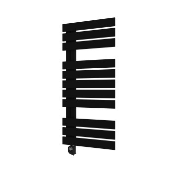 Vertaduro - Badeværelsesradiator med termostat ZIVA 500 W 109 x 50 cm, sort
