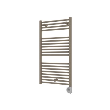 Vertaduro - DENISE badeværelsesradiator med indbygget termostat, 400 W, 94 x 50 cm, taupe