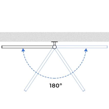 Vertaduro - Elektrisk drejbar håndklædetørrer med termostat ARA 105W/230V 82x49 cm IP44 sort