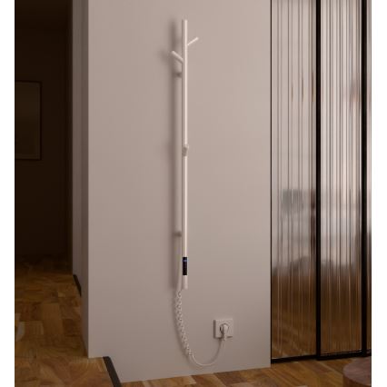 Vertaduro - Elektrisk håndklædetørrer MEDA 37 W 118 x 16 cm hvid