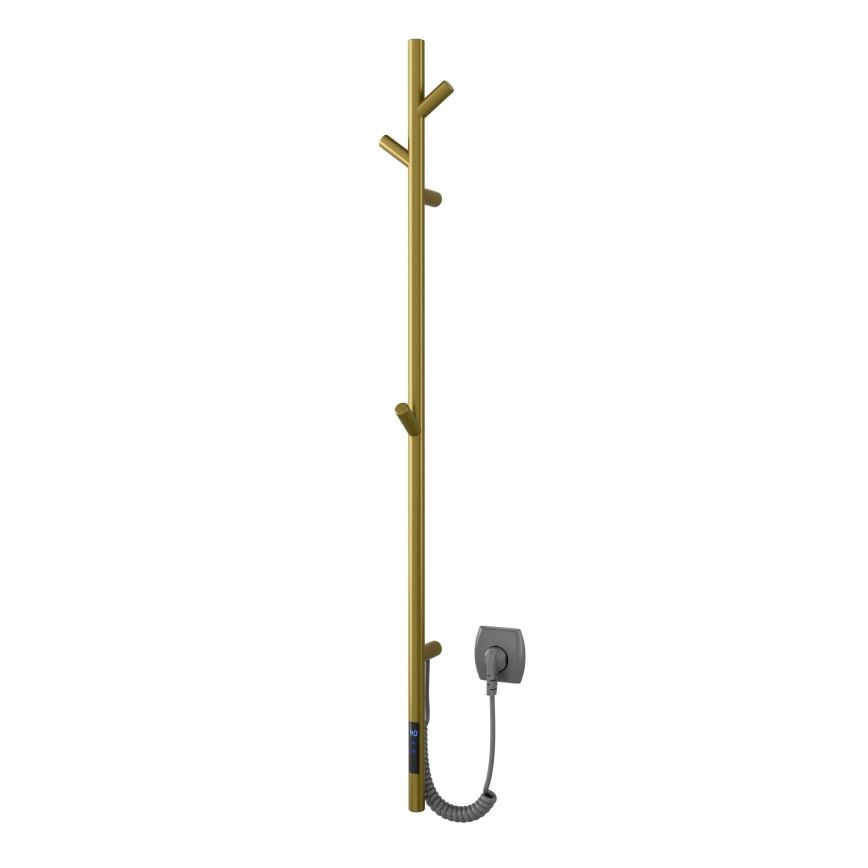Vertaduro - Elektrisk håndklædetørrer MEDA 37W 118x16 cm guld