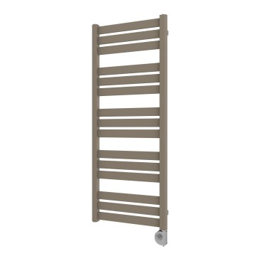 Vertaduro - LUCY badeværelsesradiator med termostat, 600 W, 125 x 50 cm, taupe