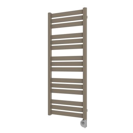 Vertaduro - LUCY badeværelsesradiator med termostat, 600 W, 125 x 50 cm, taupe