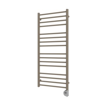 Vertaduro - SIMONE badeværelsesradiator med termostat 400 W 114 x 50 cm taupe