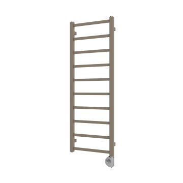 Vertaduro - ZOE badeværelsesradiator med termostat, 400W, 114x40 cm, taupe