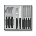 Victorinox - Bestiksæt SWISS MODERN, 12 dele, sort