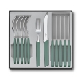 Victorinox - Bestiksæt SWISS MODERN, 12 dele, turkis