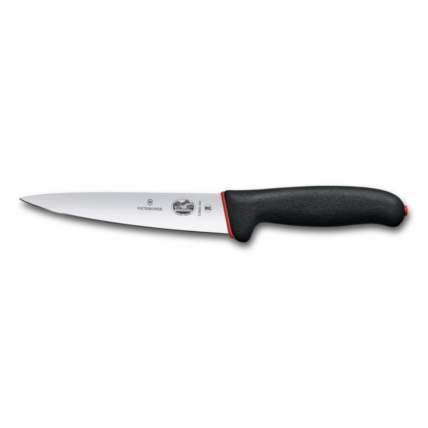 Victorinox - DUAL GRIP kødkniv 16 cm, sort