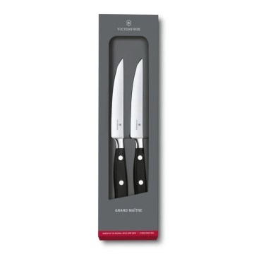 Victorinox - GRAND MAITRE steakknivsæt 12 cm, 2 stk, sort