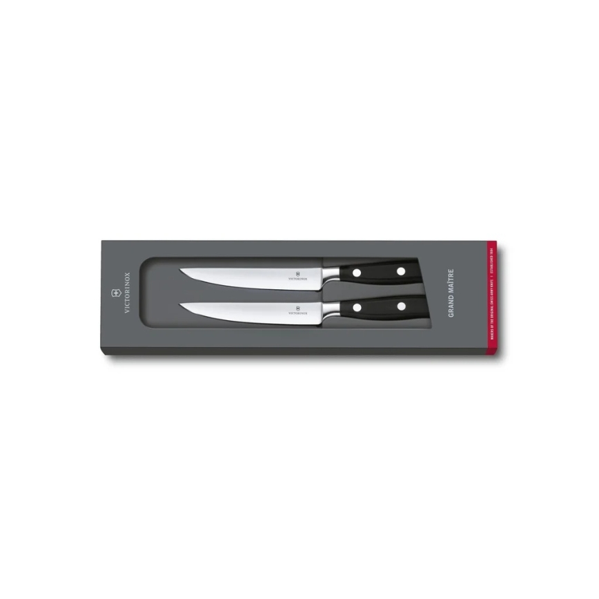 Victorinox - GRAND MAITRE steakknivsæt 12 cm, 2 stk, sort