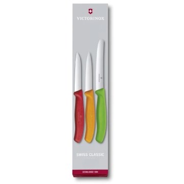 Victorinox - Grøntsagsknive 3 stk. farveblanding