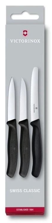 Victorinox - Grøntsagsknive 3 stk. sort