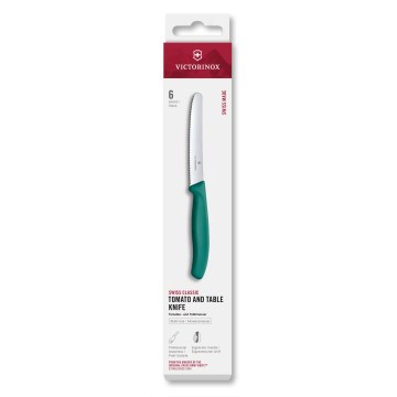 Victorinox - Grøntsagsknivsæt SWISS CLASSIC 11 cm 6 stk turkis