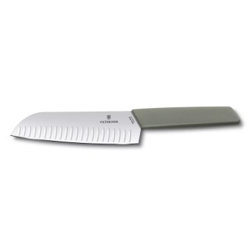 Victorinox - Køkkenkniv Santoku SWISS MODERN 17 cm grøn