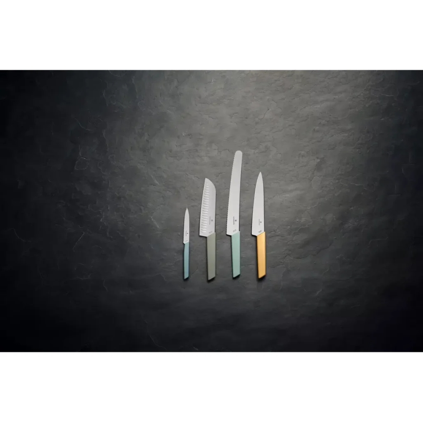 Victorinox - Køkkenkniv Santoku SWISS MODERN 17 cm grøn