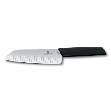 Victorinox - Køkkenkniv Santoku SWISS MODERN 17 cm sort