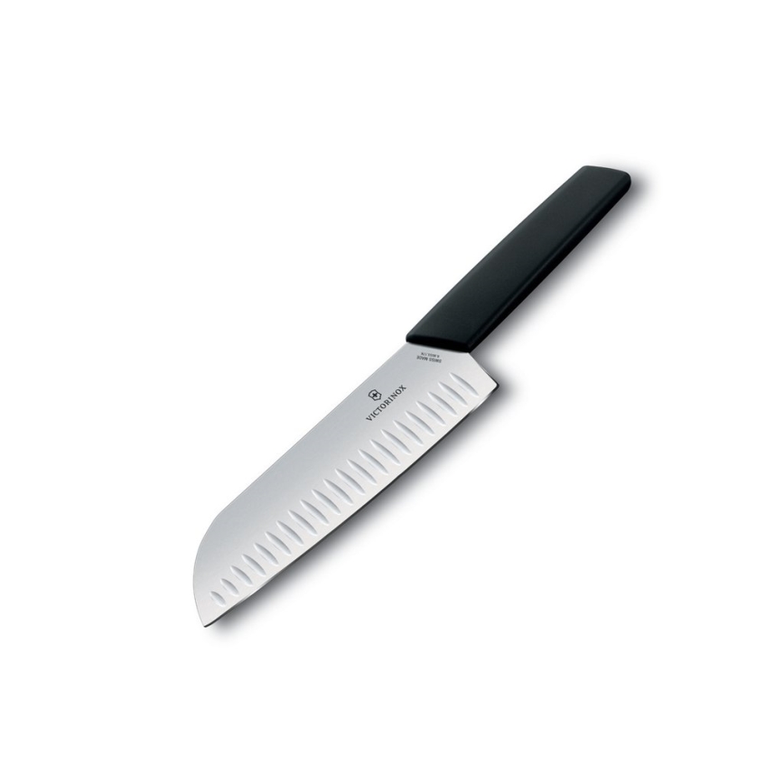 Victorinox - Køkkenkniv Santoku SWISS MODERN 17 cm sort