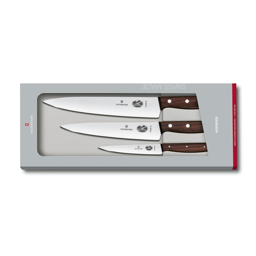 Victorinox - Køkkenknivsæt WOOD, 3 stk., i ahorn