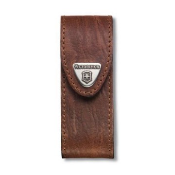Victorinox - Læderskede til lommekniv 9,1 cm brun
