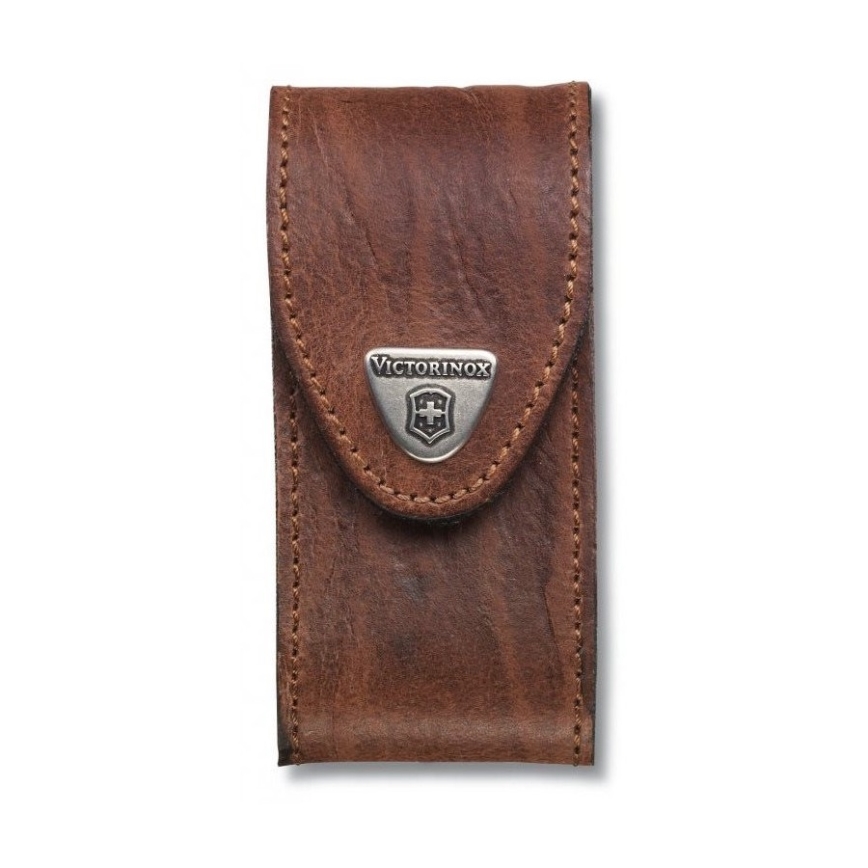 Victorinox - Læderskede til lommekniv 9,1 cm brun