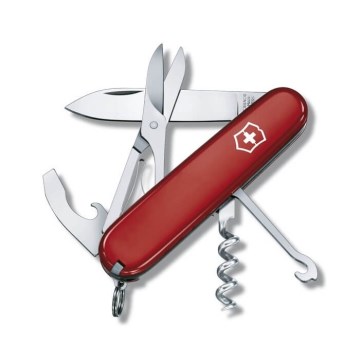 Victorinox - Multifunktionel lommekniv COMPACT 9,1 cm/15 funktioner rød