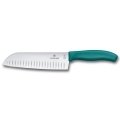 Victorinox - Santoku-køkkenkniv SWISS CLASSIC 17 cm turkis