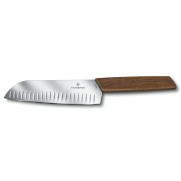 Victorinox - Santokukniv SWISS MODERN 17 cm valnød