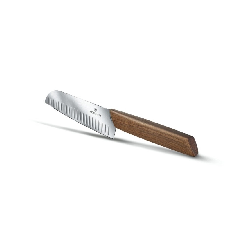 Victorinox - Santokukniv SWISS MODERN 17 cm valnød