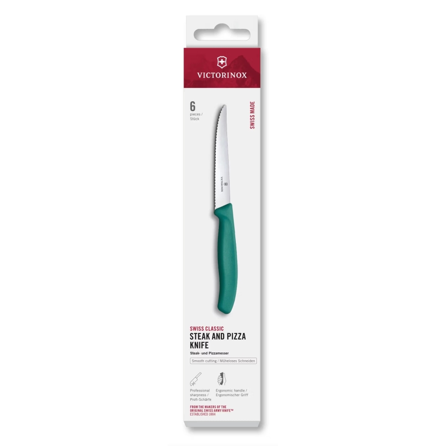 Victorinox - Steakknivsæt SWISS CLASSIC 11 cm 6 stk turkis