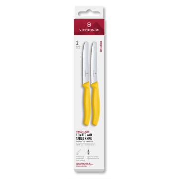 Victorinox - SWISS CLASSIC grøntsagsknivsæt 11 cm, 2 stk., gul