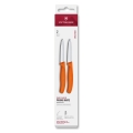 Victorinox - SWISS CLASSIC grøntsagsknivsæt 8 cm, 2 stk., orange