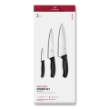 Victorinox - SWISS CLASSIC køkkenknivsæt, 3 dele, sort