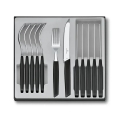 Victorinox - SWISS MODERN 12-delt bestiksæt, sort